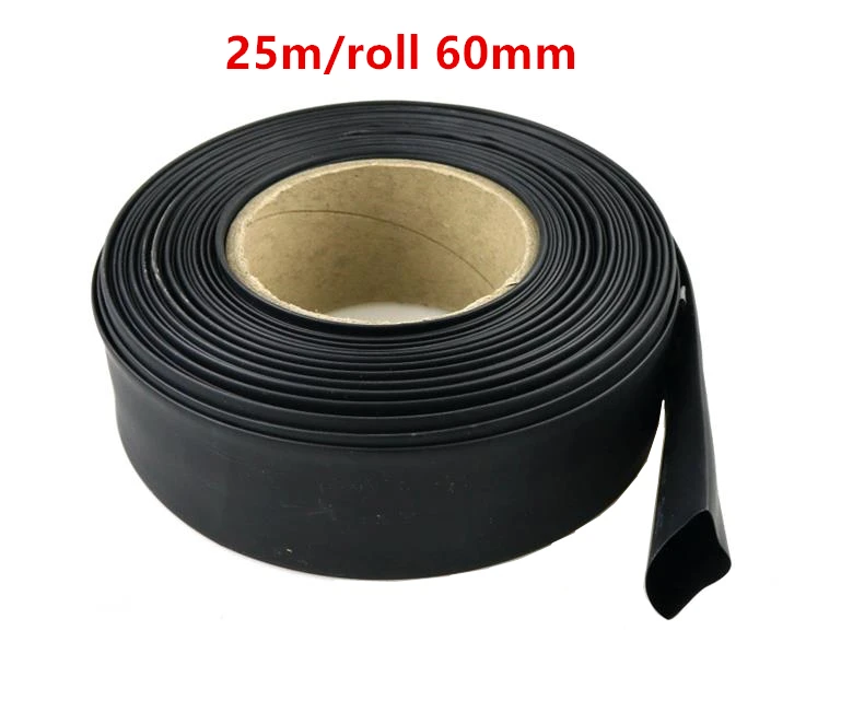 25 м/roll 60 мм круглый диаметр 60 мм длина 25 м термоусадочная трубка несколько цветов на выбор