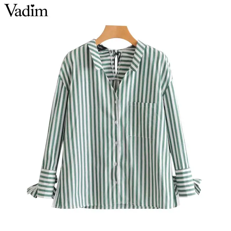 2018 Autumn blouse women cross V neck floral wrap blouses