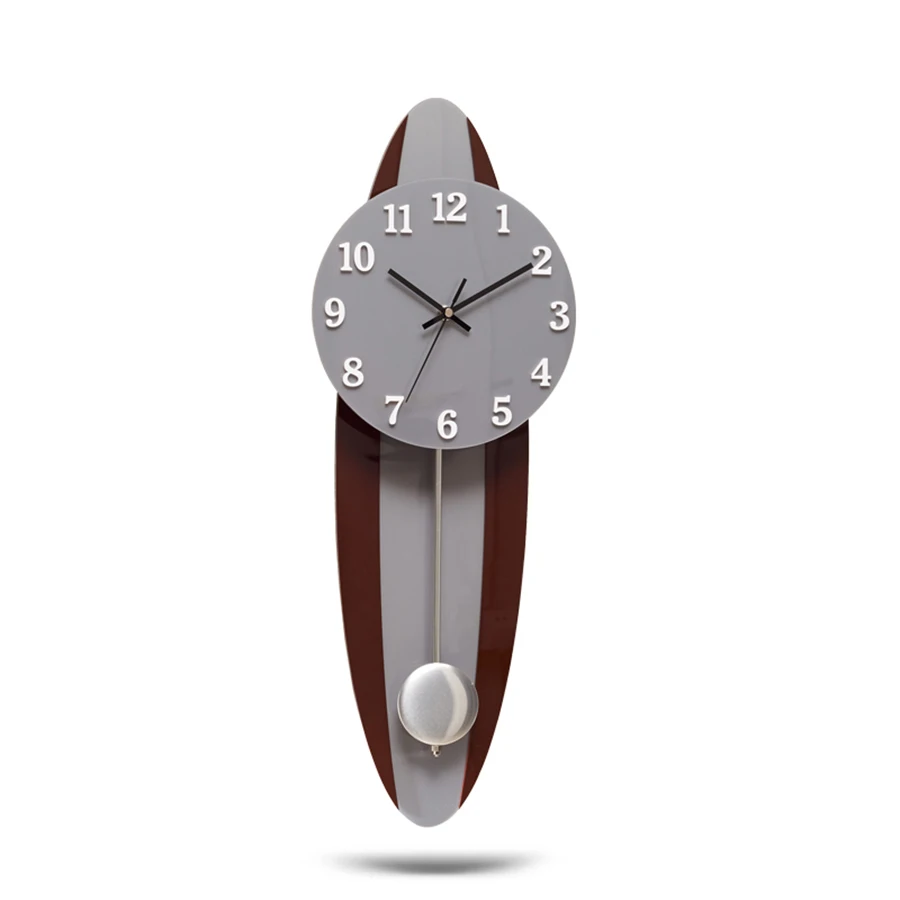 

Nordic Antique Wooden Clock Wall Pendulum Modern Design Wall Clocks Large Silent Living Room Unique Watch Decorative Wall Watch