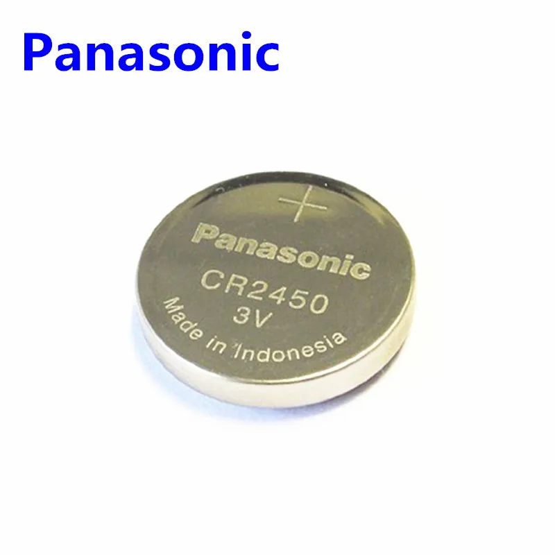 20 шт./лот Panasonic CR2450 CR 2450 3 В литий кнопку Батарея Миниатюрный элемент питания для часы, часы, слуховые аппараты