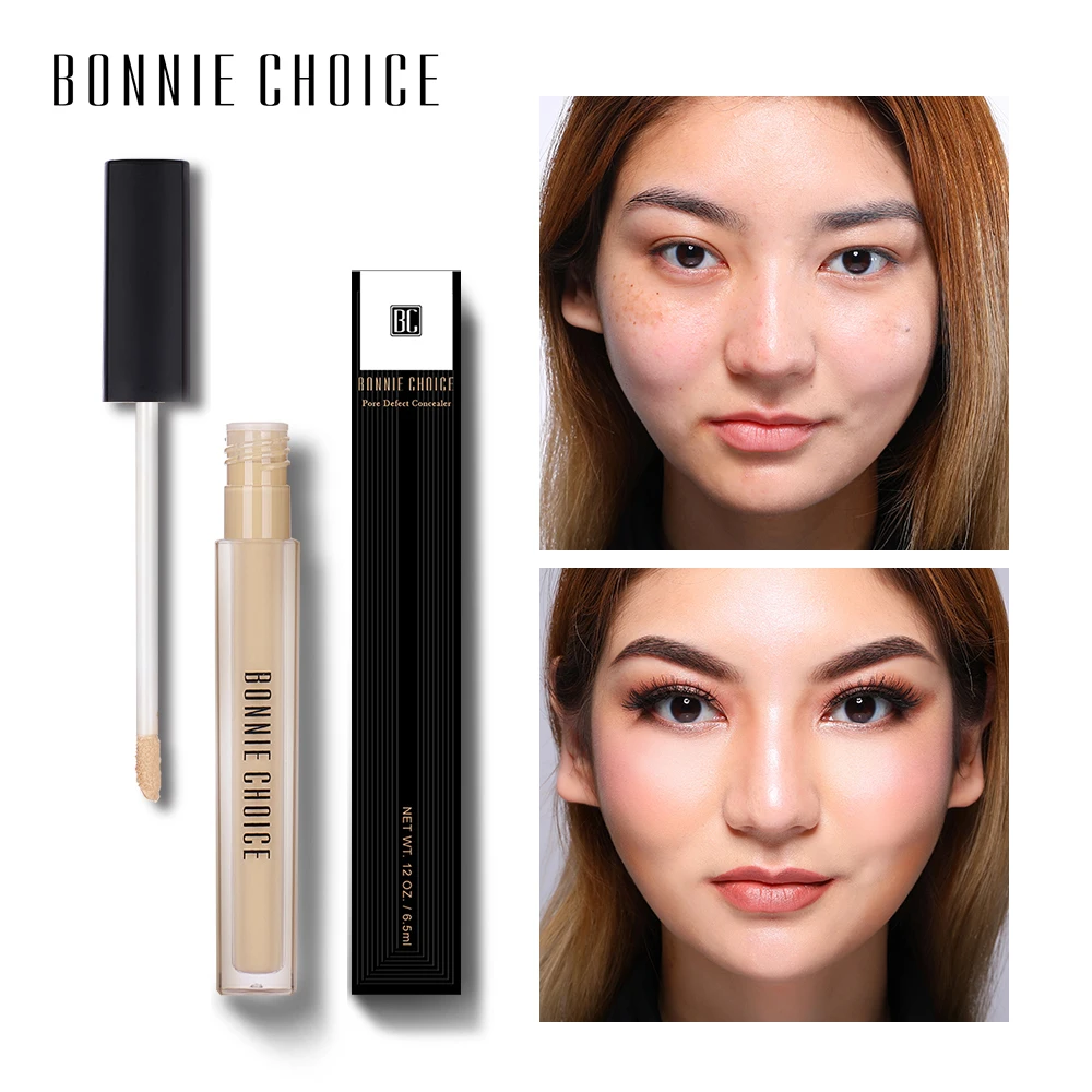 

BONNIE CHOICE Makeup Cover Concealer Cream 6 Colors Oil Control Base Face Eyes Contouring Waterproof Corrector Liquid Make Up