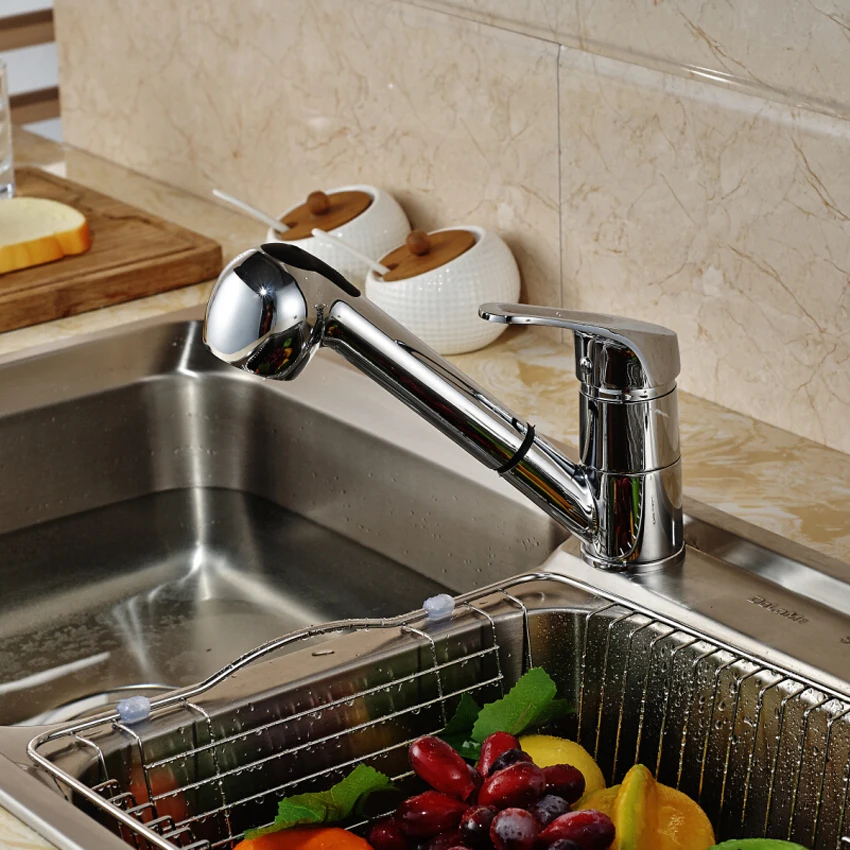 MOIIO Pull Out Kitchen Faucet Deck Mounted Brass Kitchen Mixer Washing Taps Deck Mounted Sprayer Stream Spout Pull Out Faucet MOIIO Pull Out Kitchen Faucet Deck Mounted Brass Kitchen Mixer Washing Taps Deck Mounted Sprayer Stream Spout Pull Out Faucet