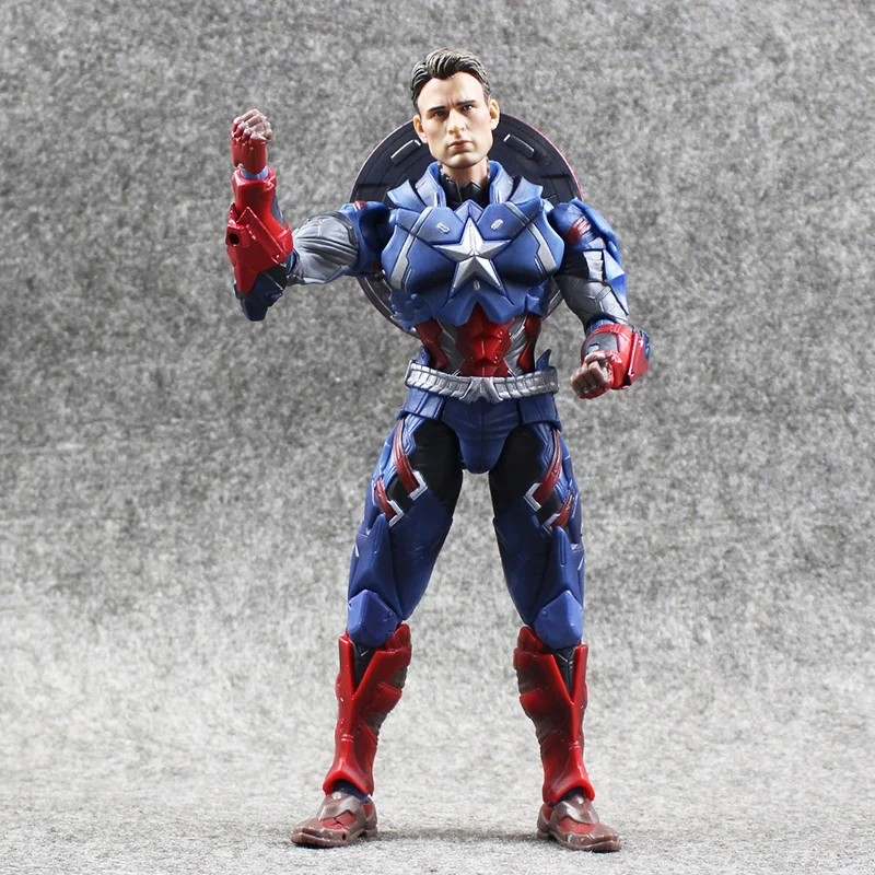 1pcs 16cm Hot Movie The Avengers Captain America 1/6 Joint movable PVC