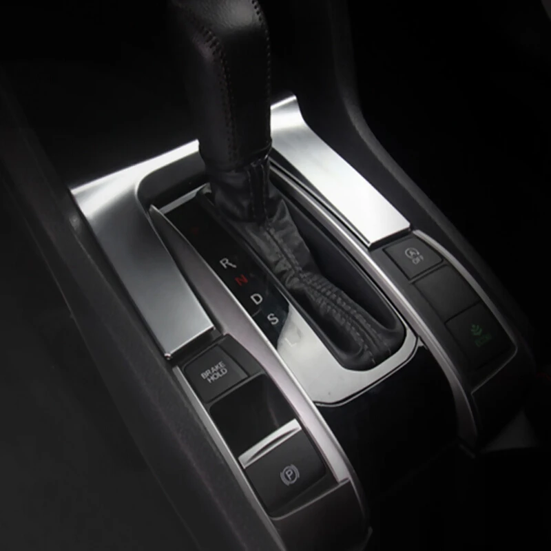 

For Honda Civic 10th 2016 2017 2018 Gear Box Panel Cover Dashboard Panel Internal Gear Side Moulding Cover Trim LHD