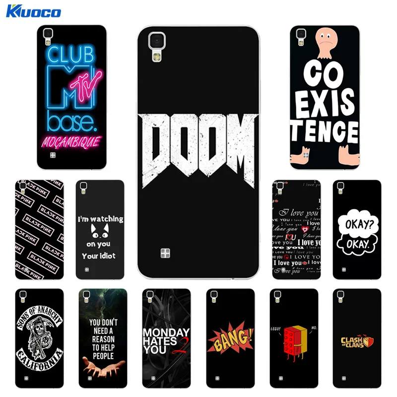 

Soft TPU Cases for LG X power K210 K220 LS755 Cases Black Letters Printing Back Cover Skin for LG X Power K220DS Bags Fundas