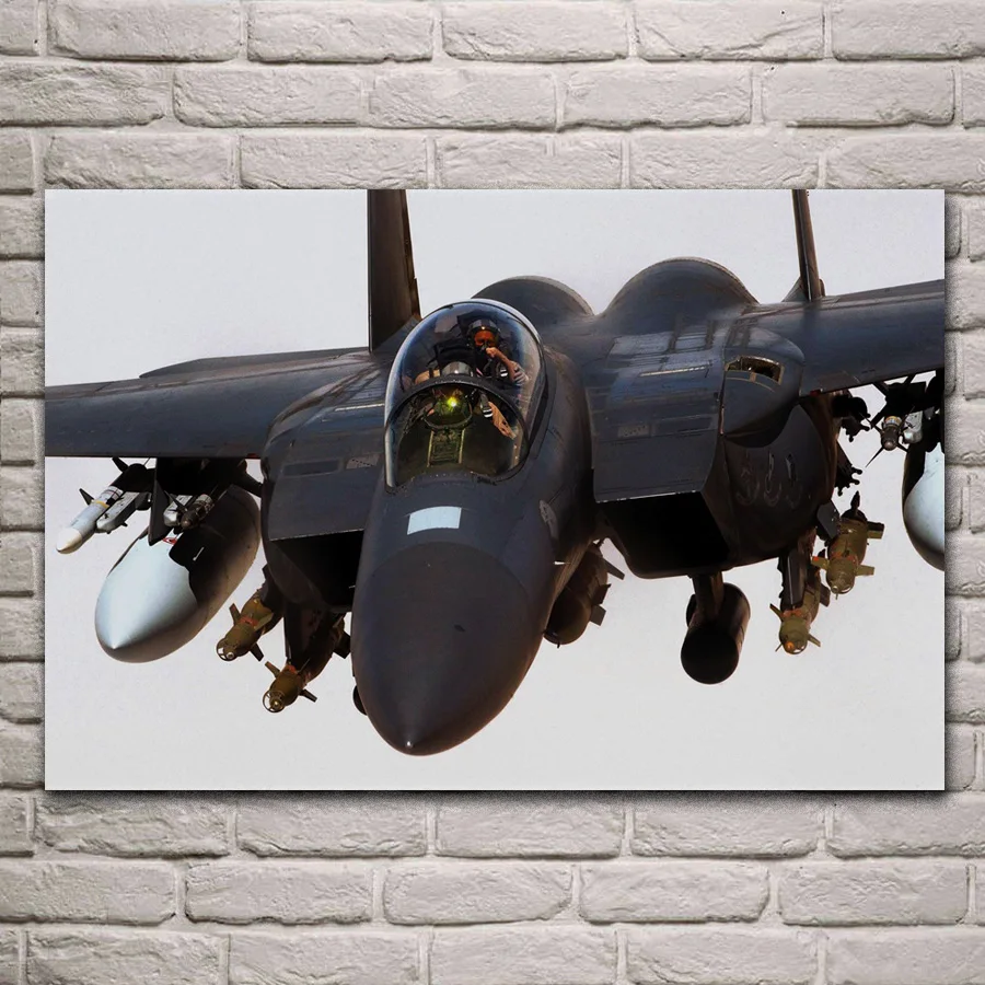 Реактивный самолет F 15 Истребитель Военный Орлан JZK08 гостиная домашняя стена