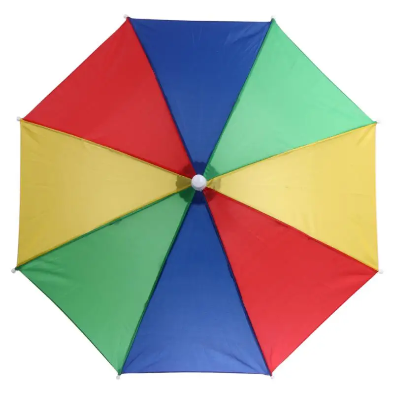 55 см складной портативный зонт-шляпа Головной убор зонтик для пляжного лагеря Кепка Рыбалка Пешие прогулки головные уборы спорт на открытом воздухе дождевик 1