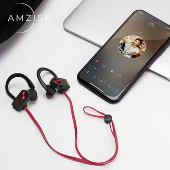 

amzish Waterproof Bluetooth Earphones Wireless Headphones Stereo Headset HiFi Earbuds Sport Earphone For Xiaomi Samsung iPhone