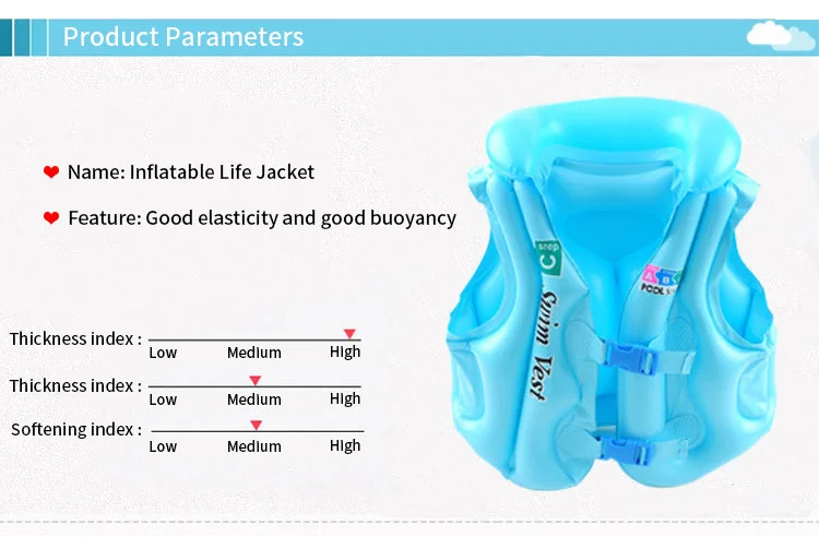 Спасательный жилет для детей, надувной жилет для плавания, спасательный жилет для обучения плаванию, кольцо для От 3 до 6 лет
