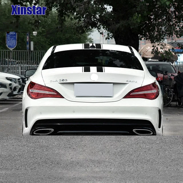 2 шт. Автомобильная головка и задняя наклейка для Mercedes benz AMG w204 w211 W210 C63 c180 e200 CLA GLK GLE