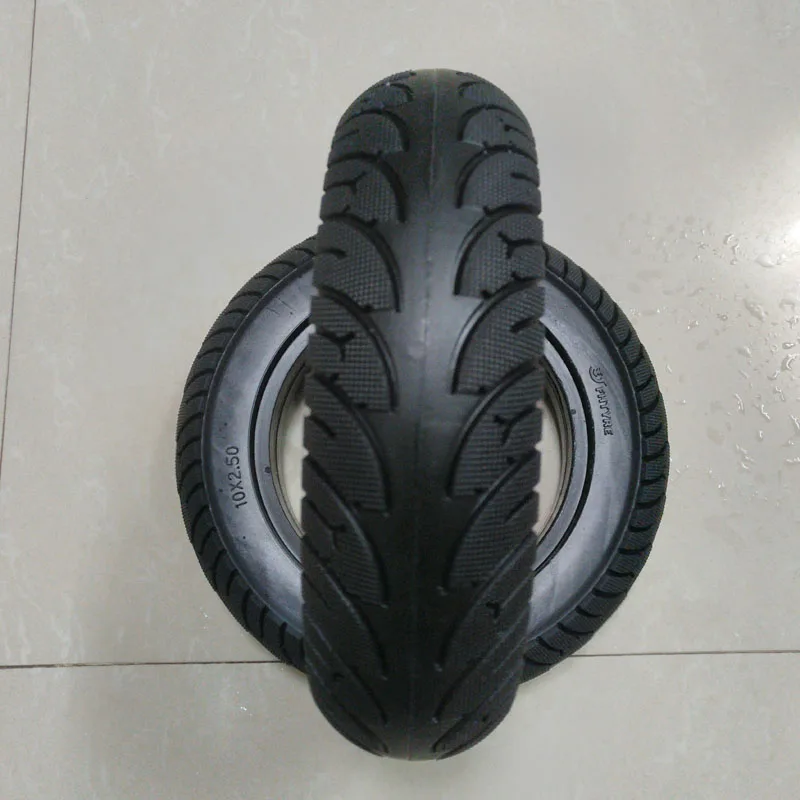 10 inch Electric Scooter Rubber Riot Tire Solid Tyre Inflation Free Tire 10*2.5/10*2.125 Tire for 10 inch Electric Scooter