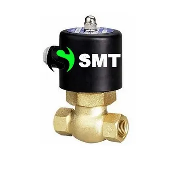 

Free shipping two 2 ways water pneumatic air oil solenoid valve high temperature high pressure low pirce 2L170-15 DC24V