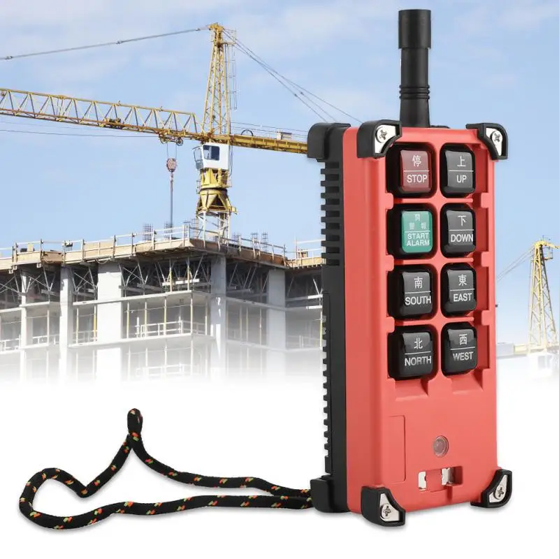 Crane Remote Transmitter 8 Key Heavy Duty Crane Industrial Wireless Remote Control Transmitter
