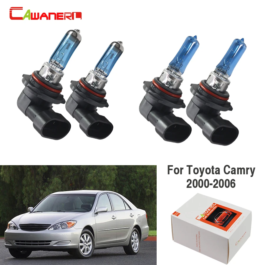 

Cawanerl 4 X 9005 9006 100W Car Light Halogen Bulb Headlight 12V Styling For Toyota Camry 2000-2006
