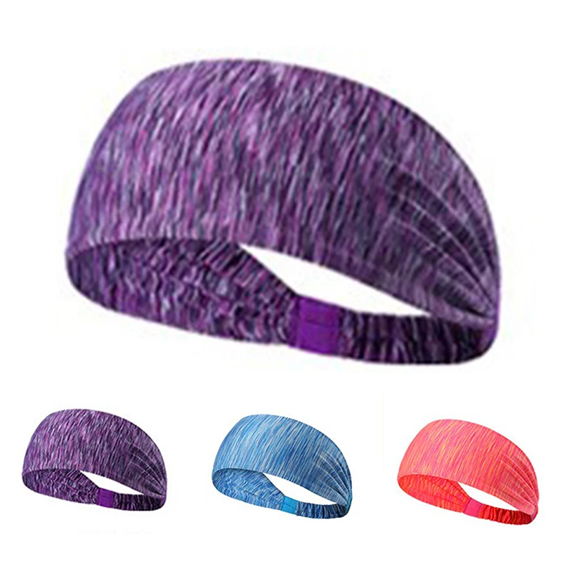 Excercise Sweatband аксессуар для улицы 3 шт. Влагоотводящая широкая Нескользящая Спортивная эластичная повязка на голову для спортзала йоги бега
