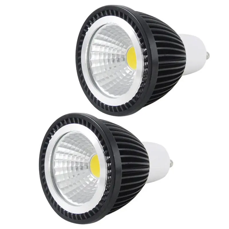 50 * DHL Супер яркая диммируемая GU10 COB 9W 12W 15W Светодиодная лампа AC110V 220V Прожектор