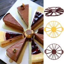 Пластиковый разделитель для торта, равная порция, маркер для ломтерезка, Круглый Инструмент для торта, случайный цвет