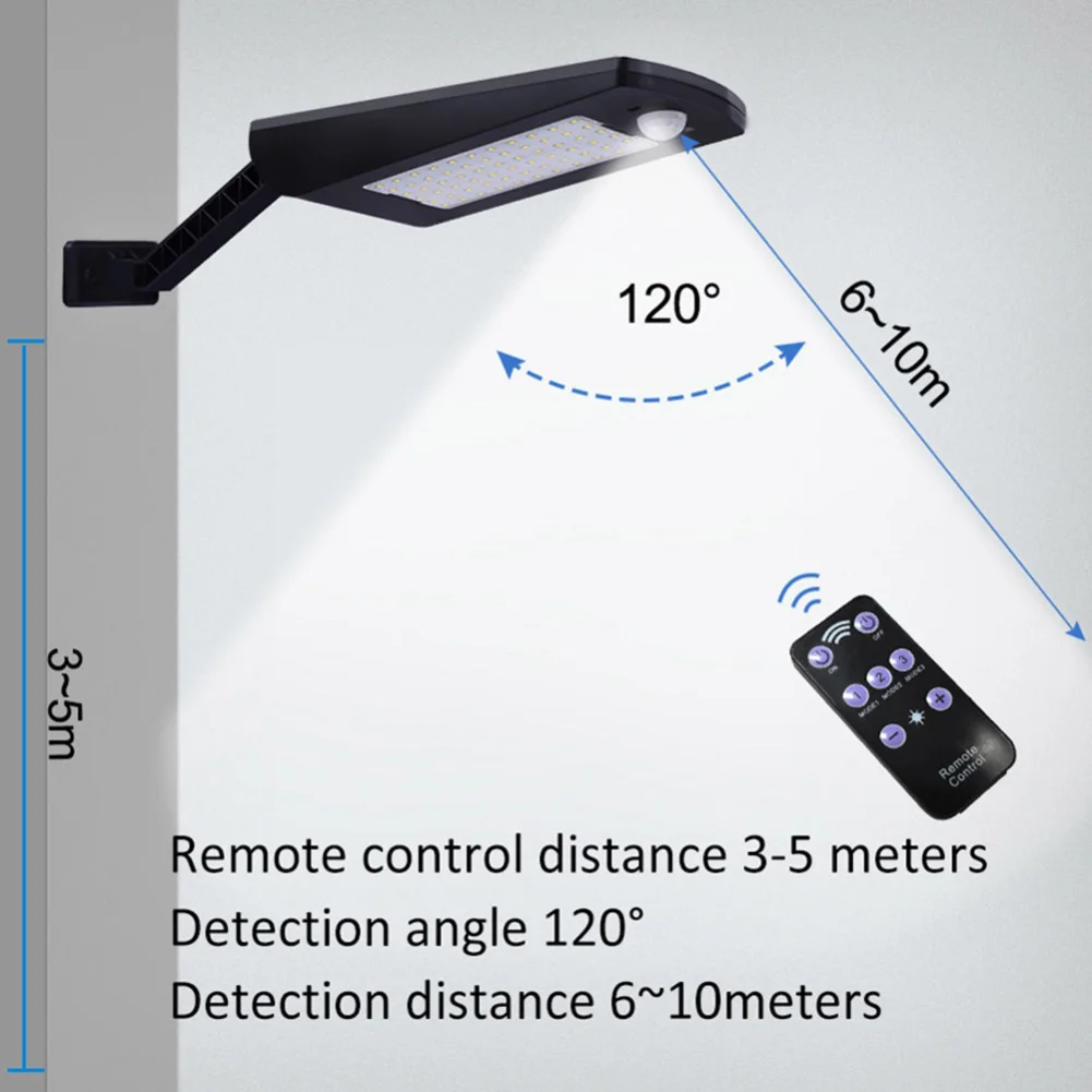 

Solar Street Lamp 66LED Waterproof Outdoor Security Flood Light with Remote Control SKD88