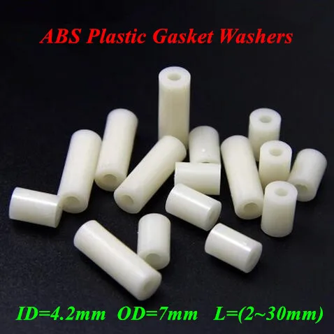 Plastic Nylon Round Non-Thread Column Standoff Spacer ABS Washer for PCB Board 
