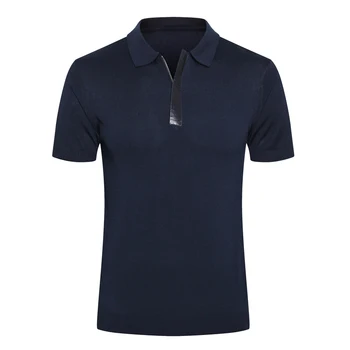 

Billionaire Polo shirt silk snake skin men 2019 spring new fashion comfort zipper spartan high quality M-5XL free shipping