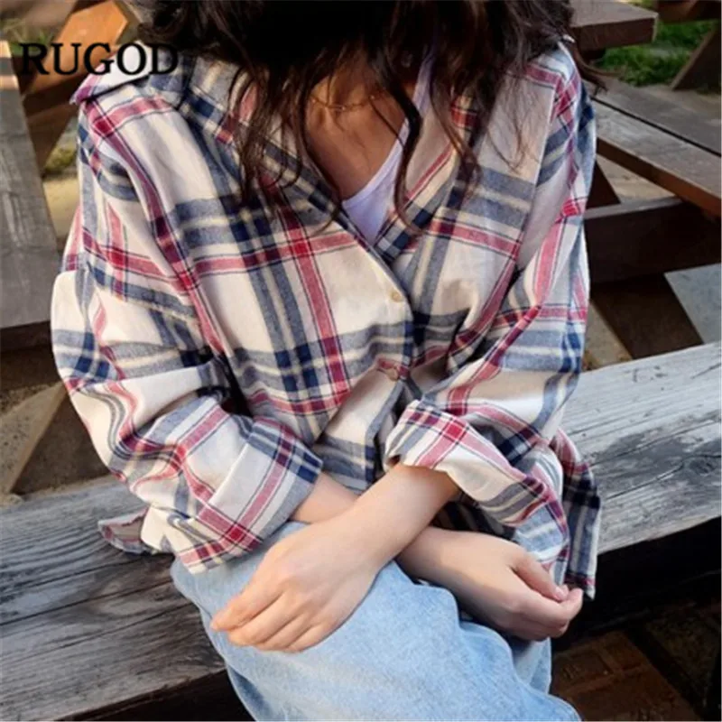 korean plaid shirt