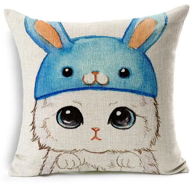 Buy cute cat cushion cover kawaii kittens modern throw