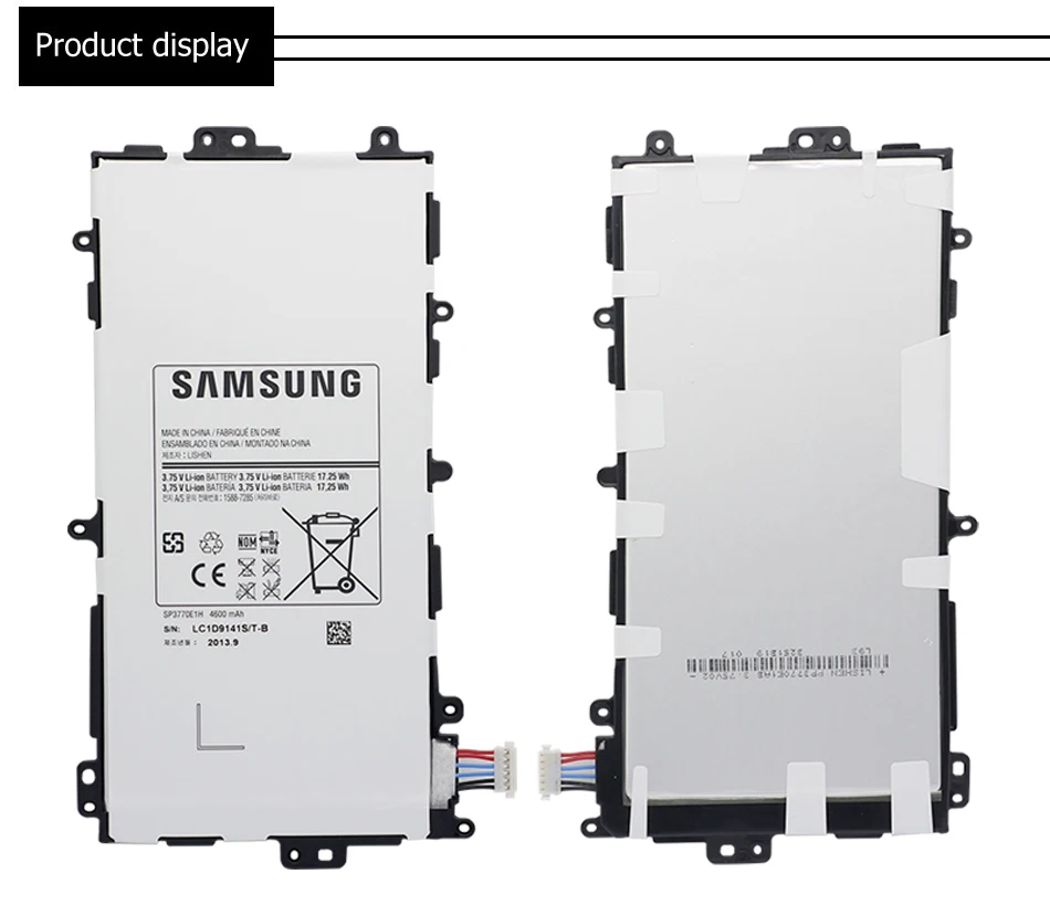 Samsung планшет Батарея EB-BT550ABE EB-BT550ABA 6000 мА-ч для samsung Galaxy Tab A 9," T555 SM-T550 SM-P550 SM-P351