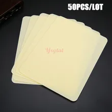 50 шт. Бланк Практика татуировки Простыни поддельные кожи Простыни двухсторонняя использование Бланк Skin Практика татуировки stps10