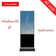 49 дюймов цифровой вывески Крытый цифровой рекламный киоск с киоском стенд сенсорный экран