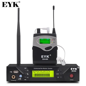 

EM-600 Wireless In Ear Monitor System Professional Stage Performance Ear Monitoring Systems with One Bodypack Transmitter