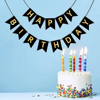 

Boy girl first 2th 3th 4th 5th 10th 15th 16th 18th 20th 21st 30th 40th 50th 60th 70th happy Birthday banner Party decoration