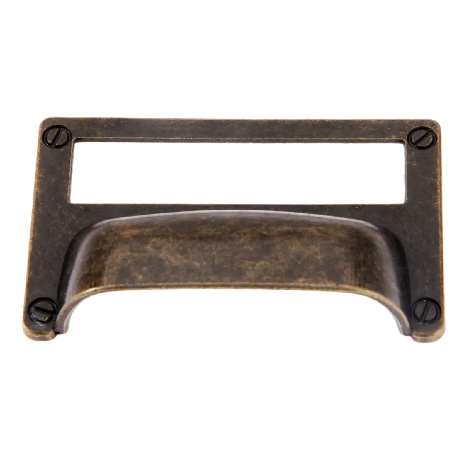 1Pc 81x51mm Antique Furniture Handles Kitchen Drawer Cabinet Door Cupboard Shell Label Tag Pull Handle Knob Card Holder | Обустройство