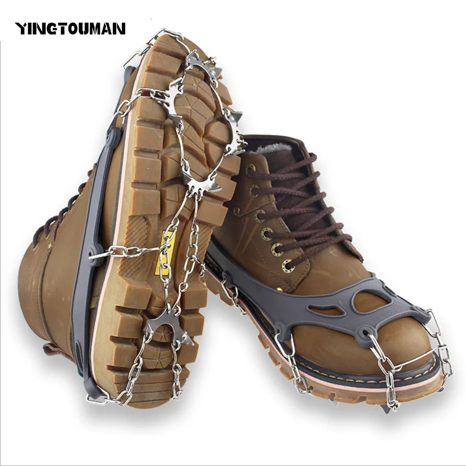 YINGTOUMAN 10 teeth Ice Claw Anti Slip Ice Gripper Outdoor Climbing