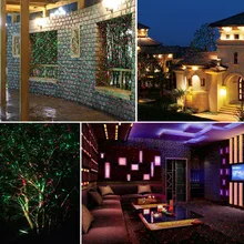 12 шт./партия Рождественский лазерный проектор небо Звезда прожектор для сцены душевые пейзаж Сад газон свет с хозяйственными сумками