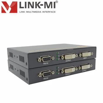 

LINK-MI LM-THF105D 2km DVI Fiber Optic Extender Support Copy EDID Up to 1920x1080@60Hz DVI RS232 transmitter local output
