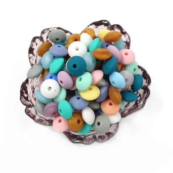 

20pc Abacus Teething Charms 12mm Size Waldorf Toys for Baby New Long Tooth Period Baby Teether Lentil Teething Beads T0341