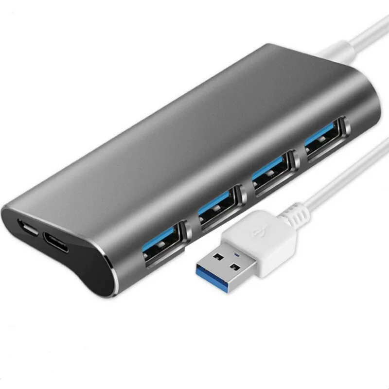 Высокоскоростной 4 портовый концентратор USB 2 0 с Type C на 4K HDMI адаптер 3 0/7/8