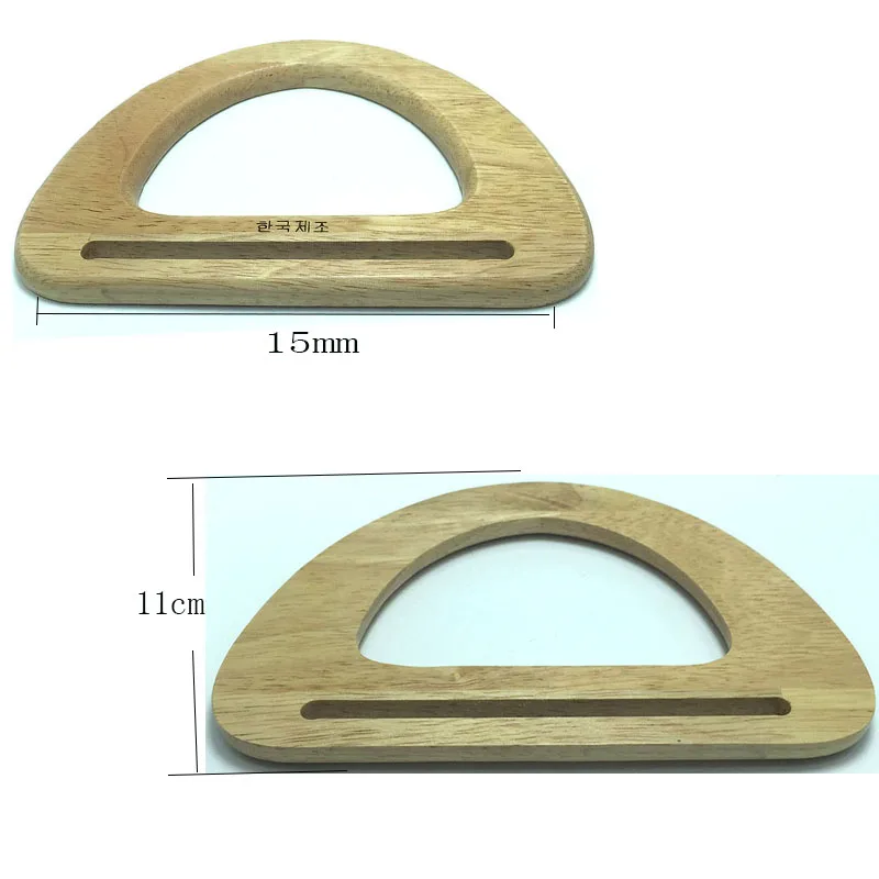 

3 pairs Wooden Handle,Wooden Purse Handle,Wooden Handbag Handle