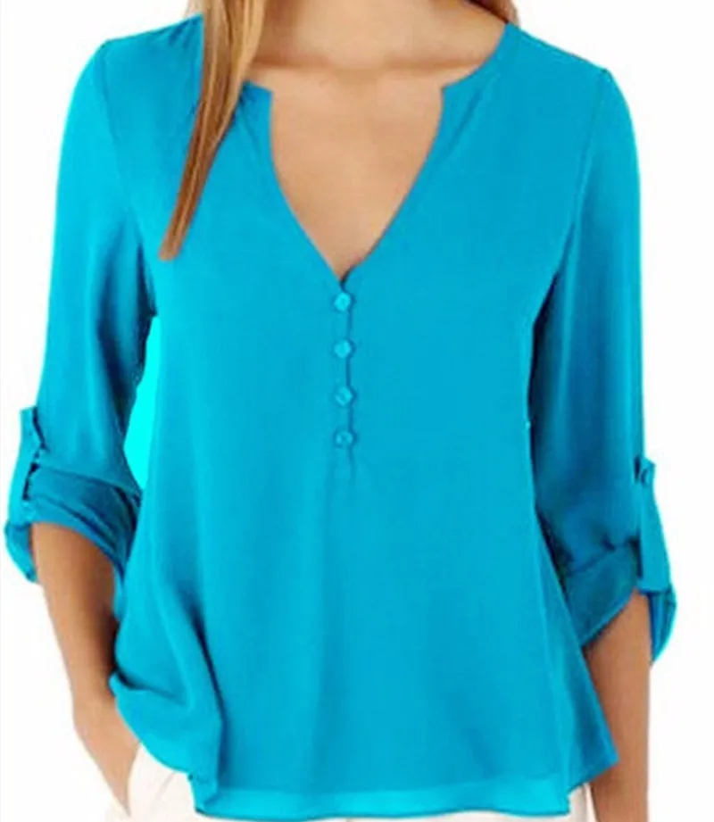 Fashion 2017 Women Casual Long Sleeve Chiffon Shirt Blouse Tops Tees Shirts Plus Size 5XL Blusas Femme Harajuku Female Clothing |