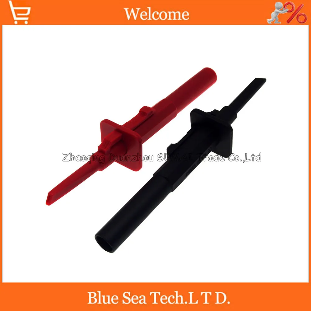

Professional full insulation quick test hook with 4mm banana socket, Insulation probe Clip,