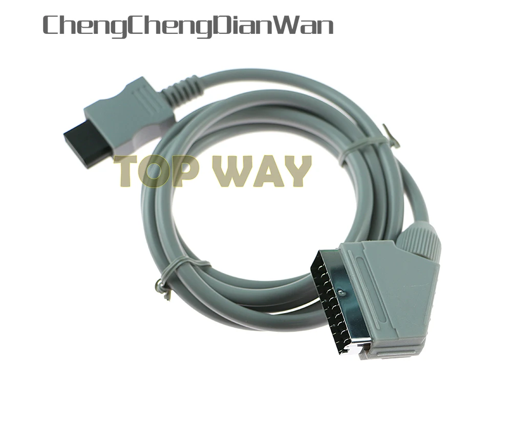 ChengChengDianWan RGB Scart кабель видео HD HDTV AV патч корд ПВХ Куртка 720 p/1080i для Wii Игровая