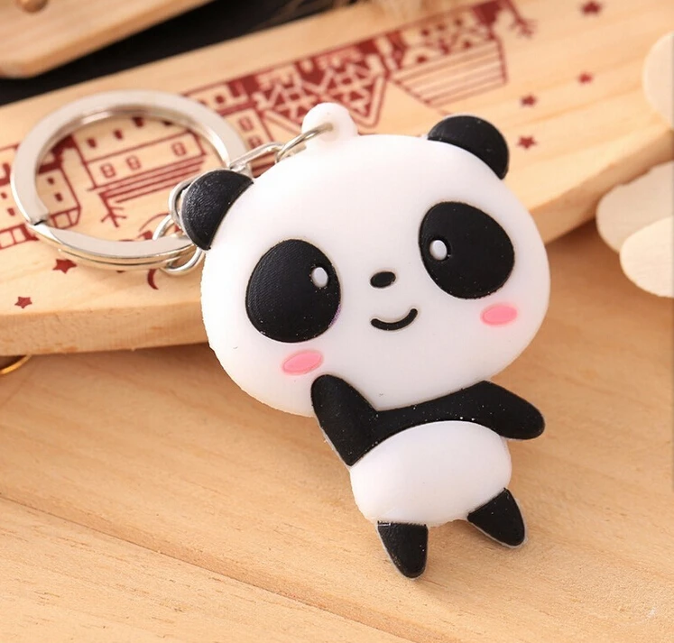 Металлический брелок панда из мягкого ПВХ металла Миньоны Baymax подвеска