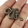 Brass Snake Key Ring Boa Key chain Outdoor Small Accessories DIY White Snake Car Hanging ► Photo 3/6