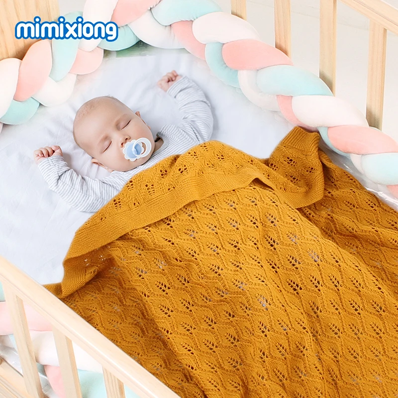 Ceny Koce dla dzieci dzianiny noworodków Swaddle wózek pościel obejmuje stałe niemowlę Sofa kołdry 100*80cm maluch dzieci koce zagraj maty