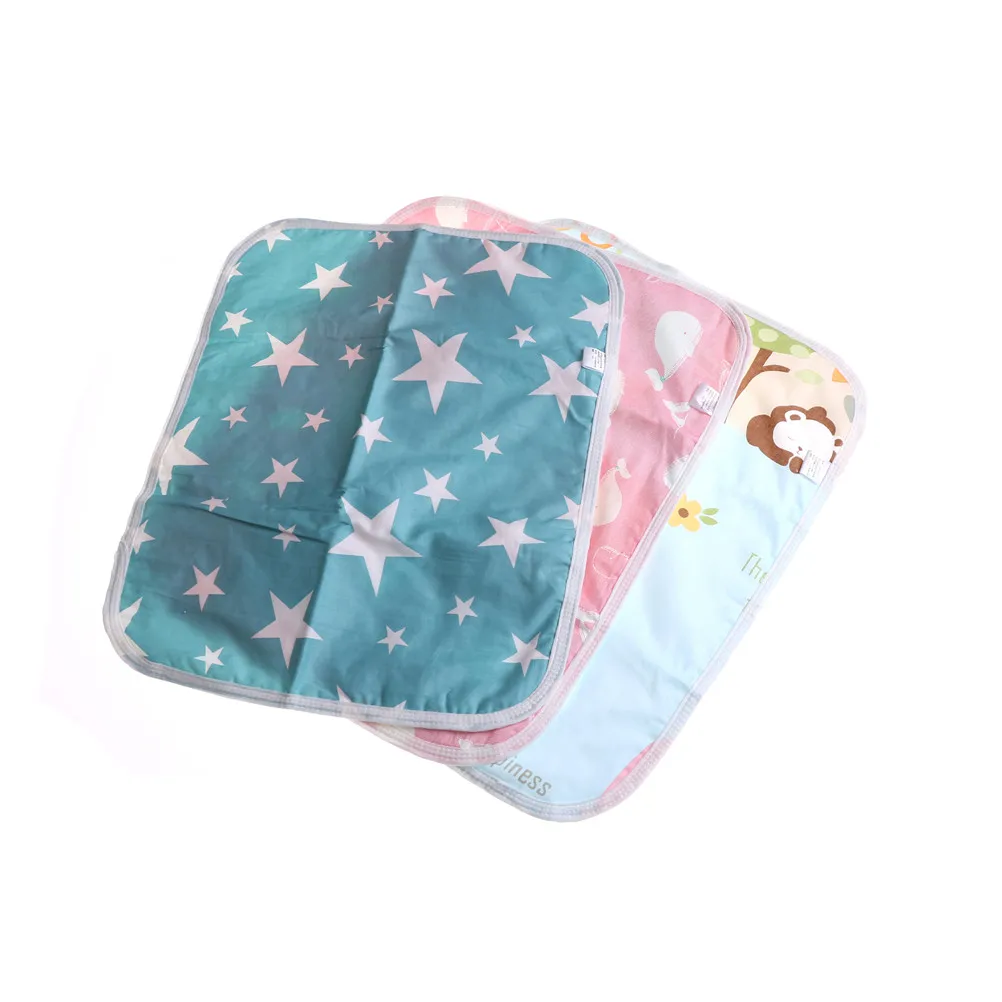 cheap Cute Baby Changing Mat Infants Portable Foldable Washable Waterproof Mattress Children Game Floor Mats Cushion Reusable Diaper