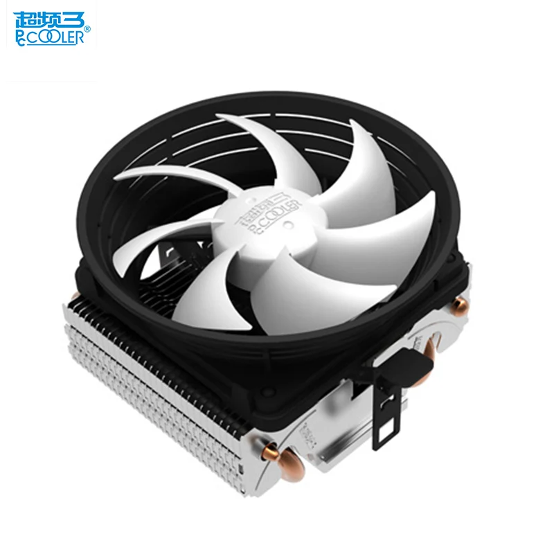 PcCooler V4 cpu cooler 2 heatpipe 3pin 10 см тихий вентилятор для AMD для Intel LGA 775 1151 1150 1155 1156 охлаждающий вентилятор радиатора