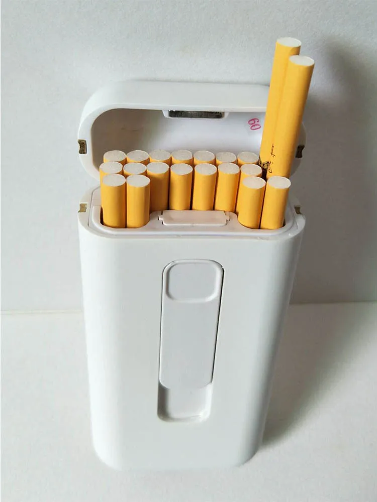 

20 pcs USB lighter cigarette case for 20PCS 100mm long cigarettes pack