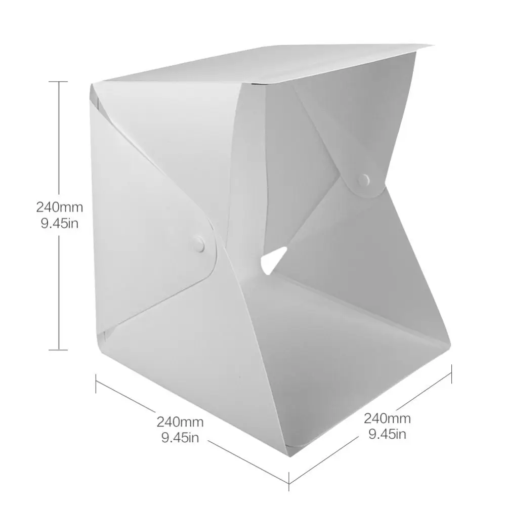 Складной лайтбокс мини фотостудия светодиодный световой короб Настольный Портативный фотостудия для смартфона DSLR камера fotografia