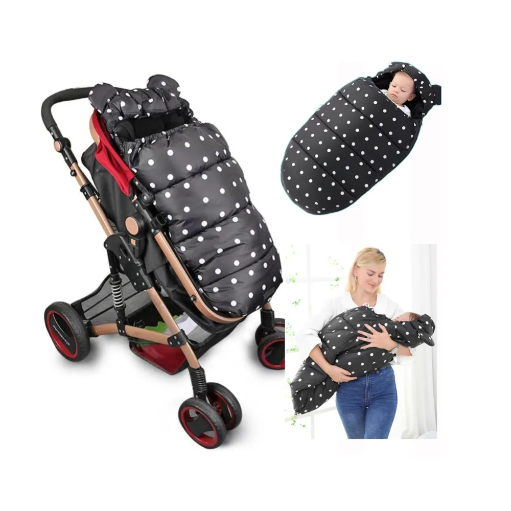 

Baby Stroller Sleeping Bag Winter thicken Warm Sleepsacks For Infant Wheelchair Envelopes for Newborns Baby Sleep Bag