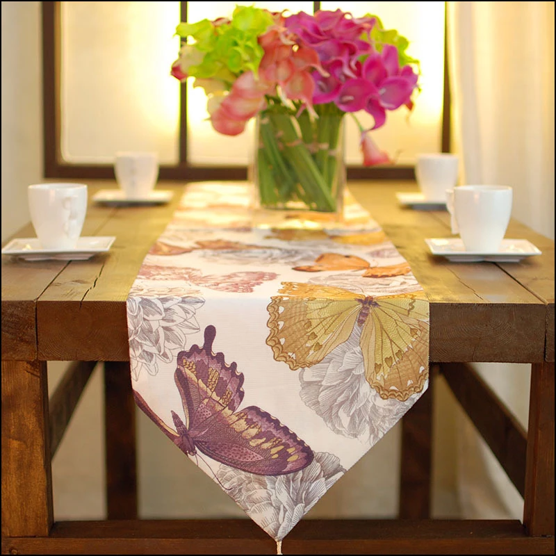 Buy Chinese Butterfly Printed Table Runner Modern Fashion Table Runners Home